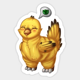 Chubby Chocobo | Final Fantasy Sticker